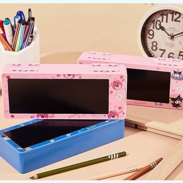 Kids LCD Drawing Notebook Pencil Box
