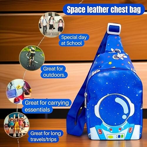 3D Chest Sling Bag, Travel Hiking Crossbody Bag For Boys & Girls (Pack Of 1)