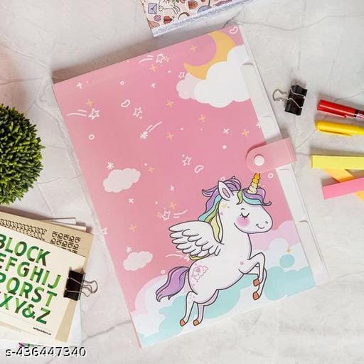 Unicorn A4 Size Kids Organizer Folder
