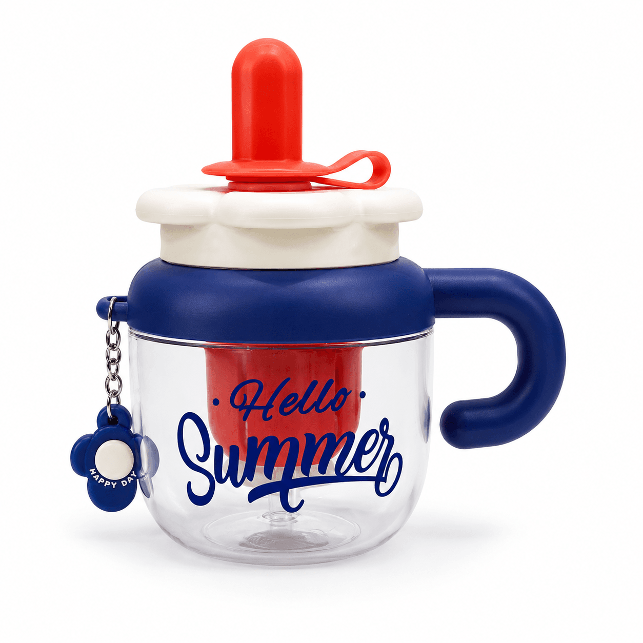 Kids Coloful Sipper with Straw & Handle 600 ML - Premium - Image 4