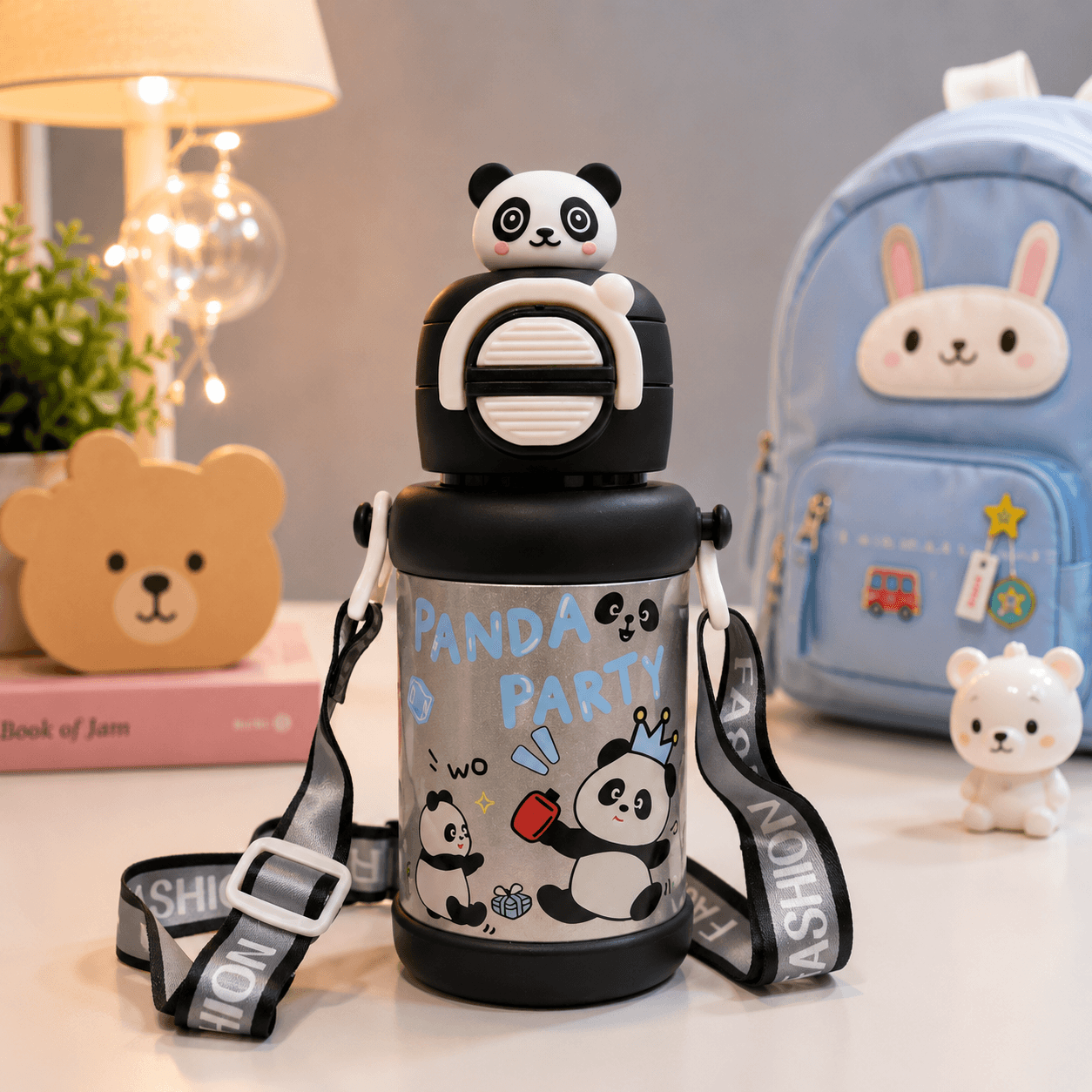 Kids Classy School Water Bottle Hot & Cold - Premium 2 In One - Image 2