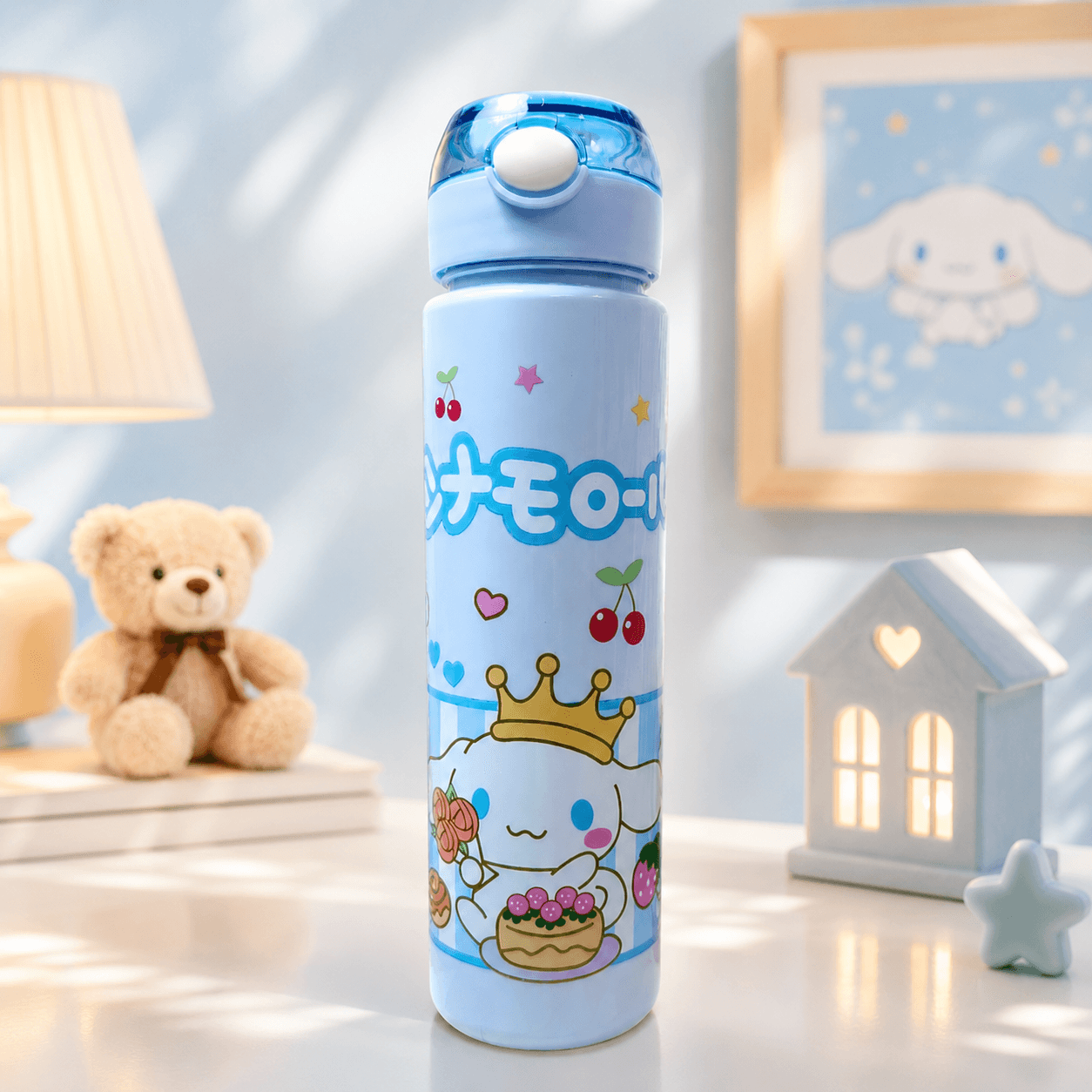 Cute Cartoon Plastic Sipper Bottle - 900 ML - Image 2