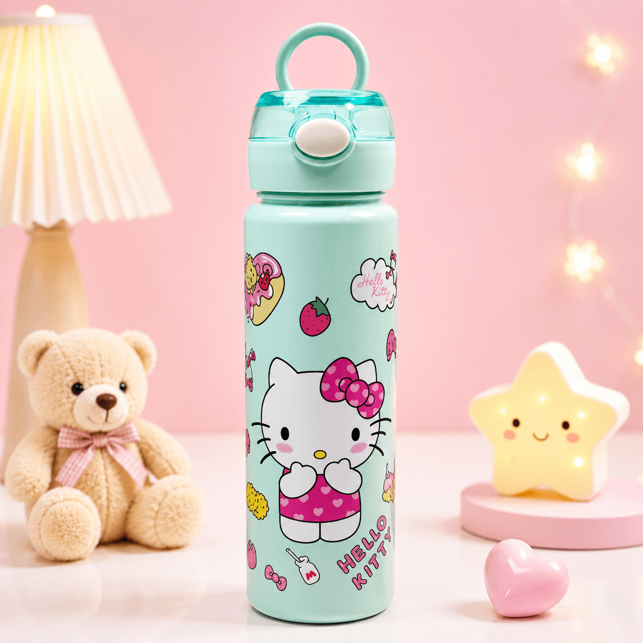 Cute Cartoon Plastic Sipper Bottle - 900 ML - Image 6