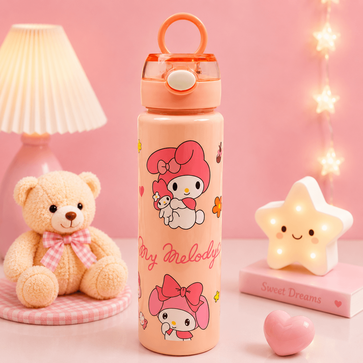 Cute Cartoon Plastic Sipper Bottle - 900 ML - Image 9