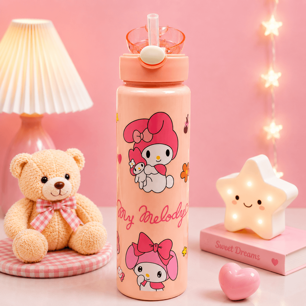 Cute Cartoon Plastic Sipper Bottle - 900 ML - Image 10