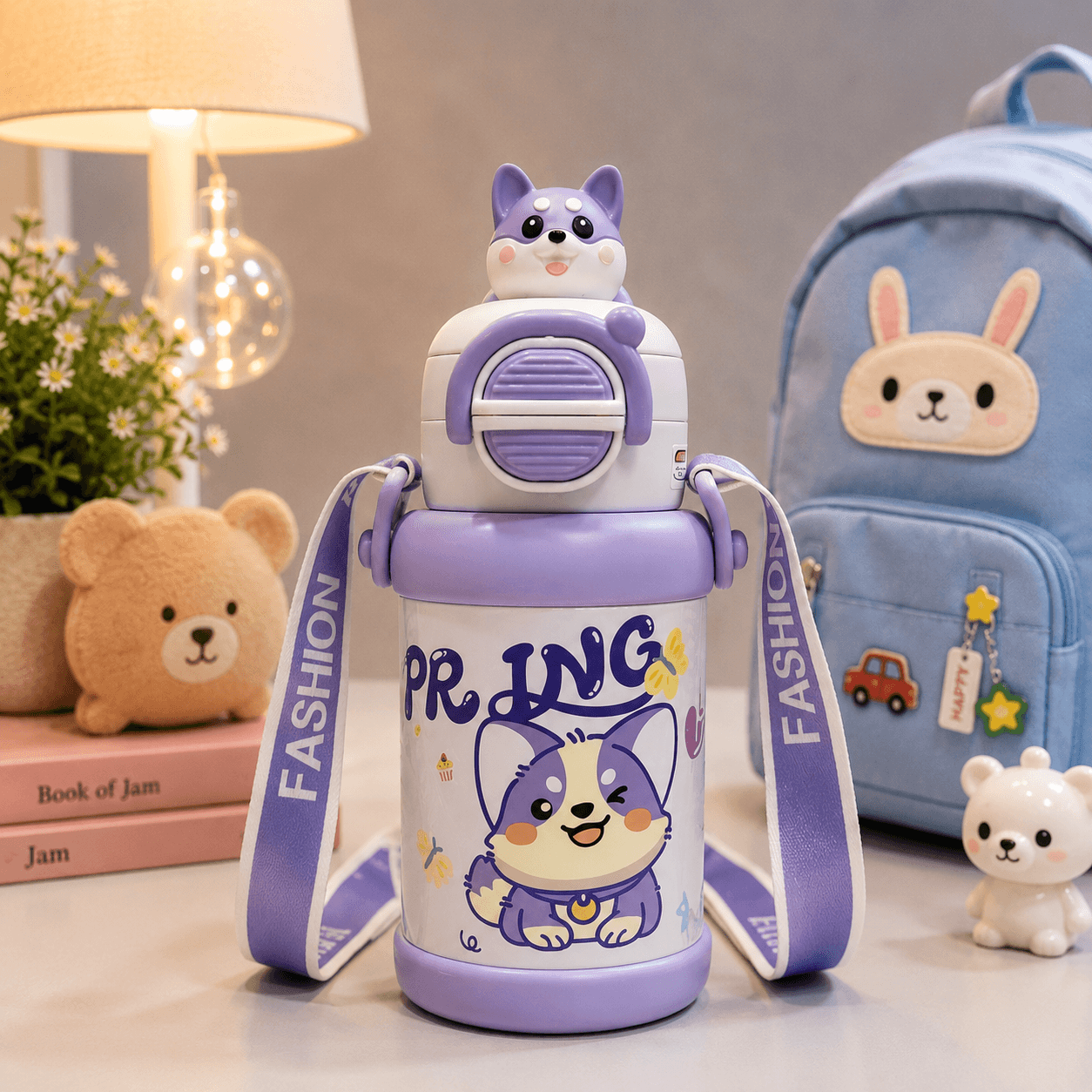Kids Classy School Water Bottle Hot & Cold - Premium 2 In One - Image 13