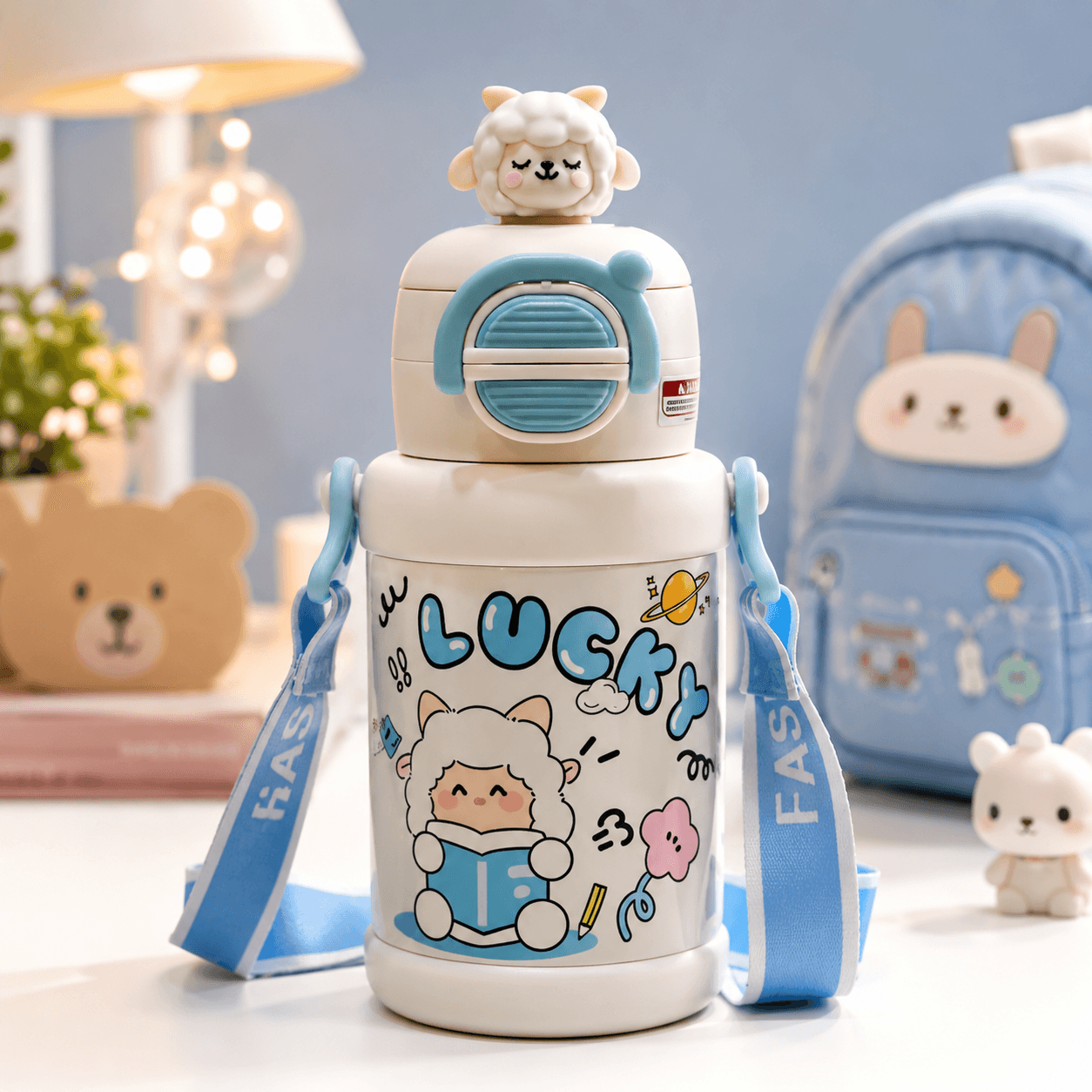 Kids Classy School Water Bottle Hot & Cold - Premium 2 In One - Image 17
